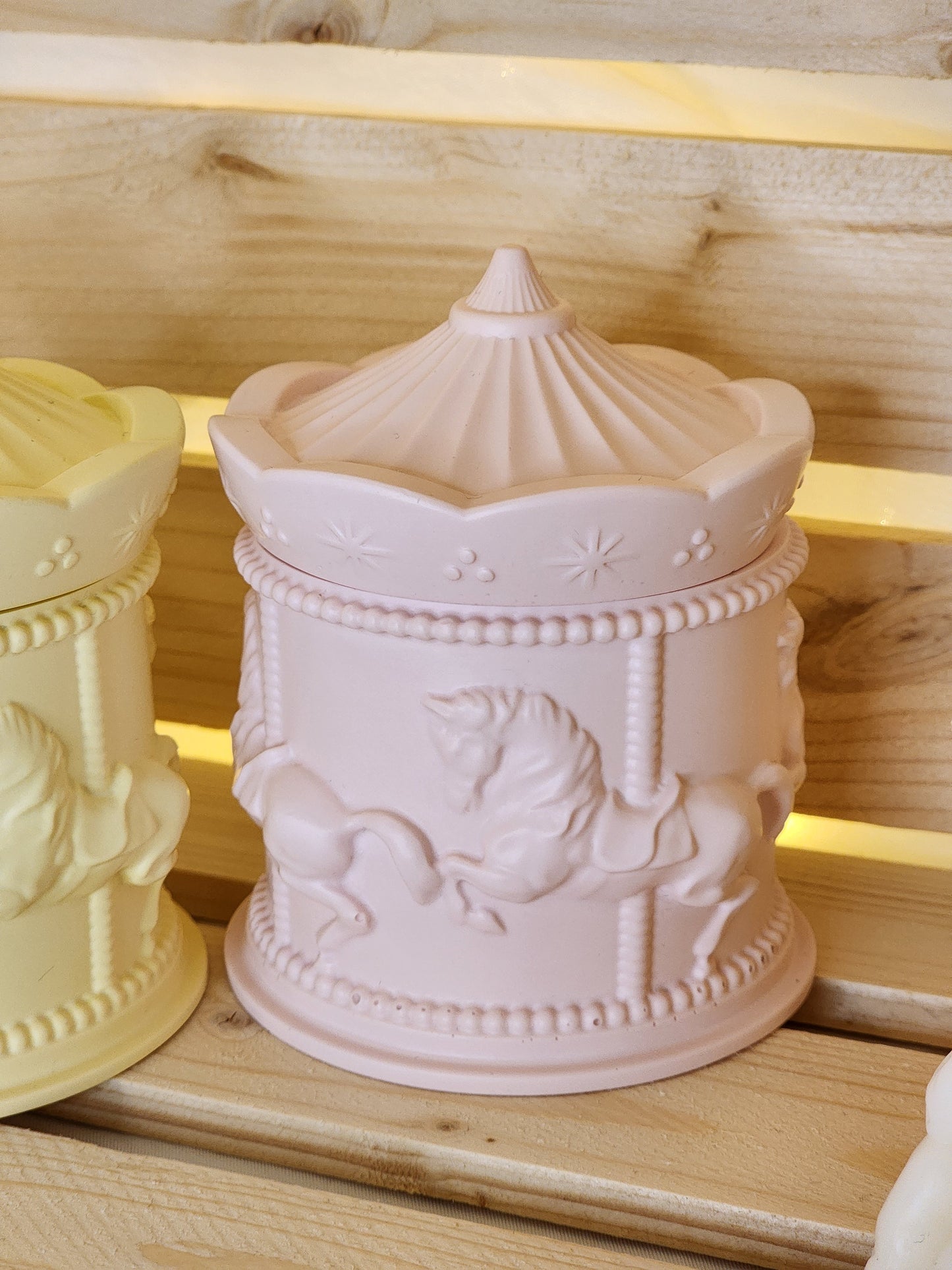 Carousel Jewelry Trinket Jar