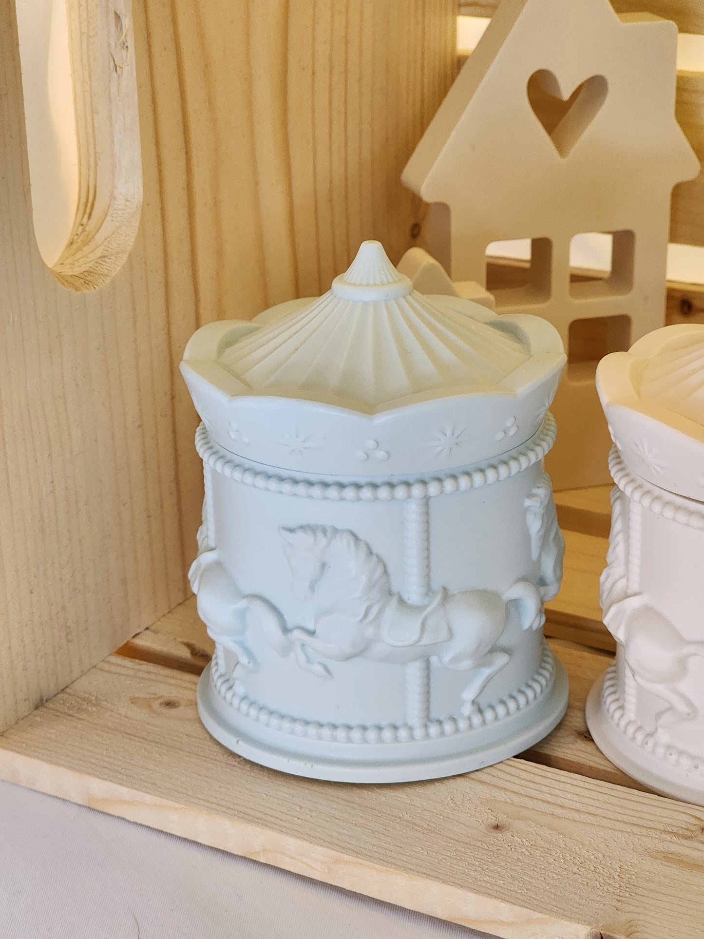 Carousel Jewelry Trinket Jar