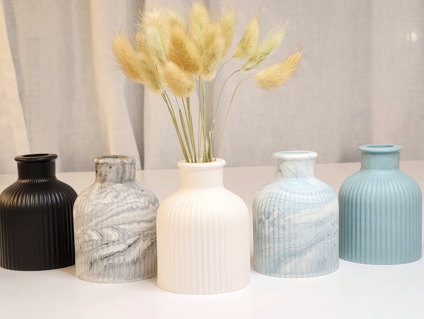 Ribbed Bottle Vase