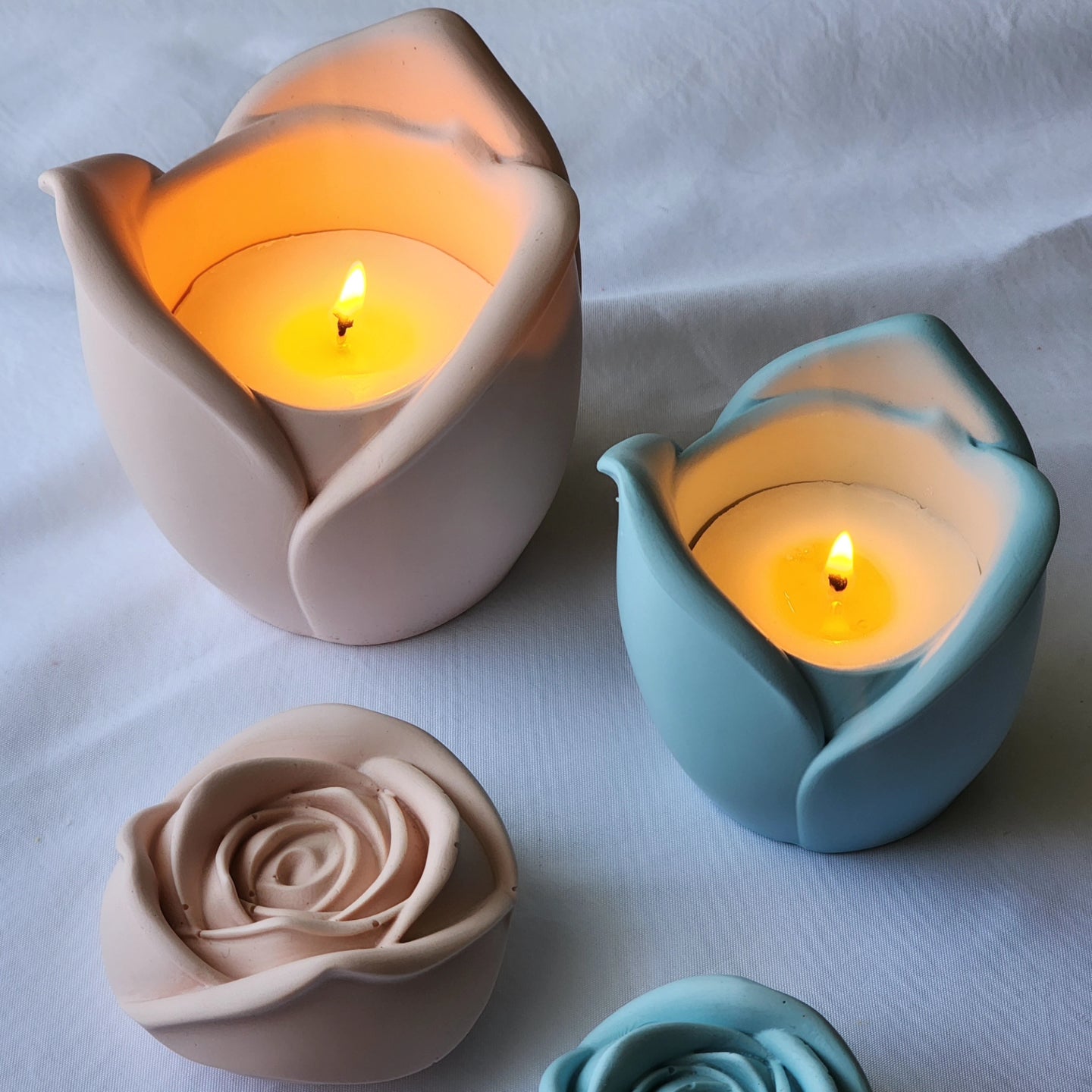 Rose Candle Vessel & Refill Wax