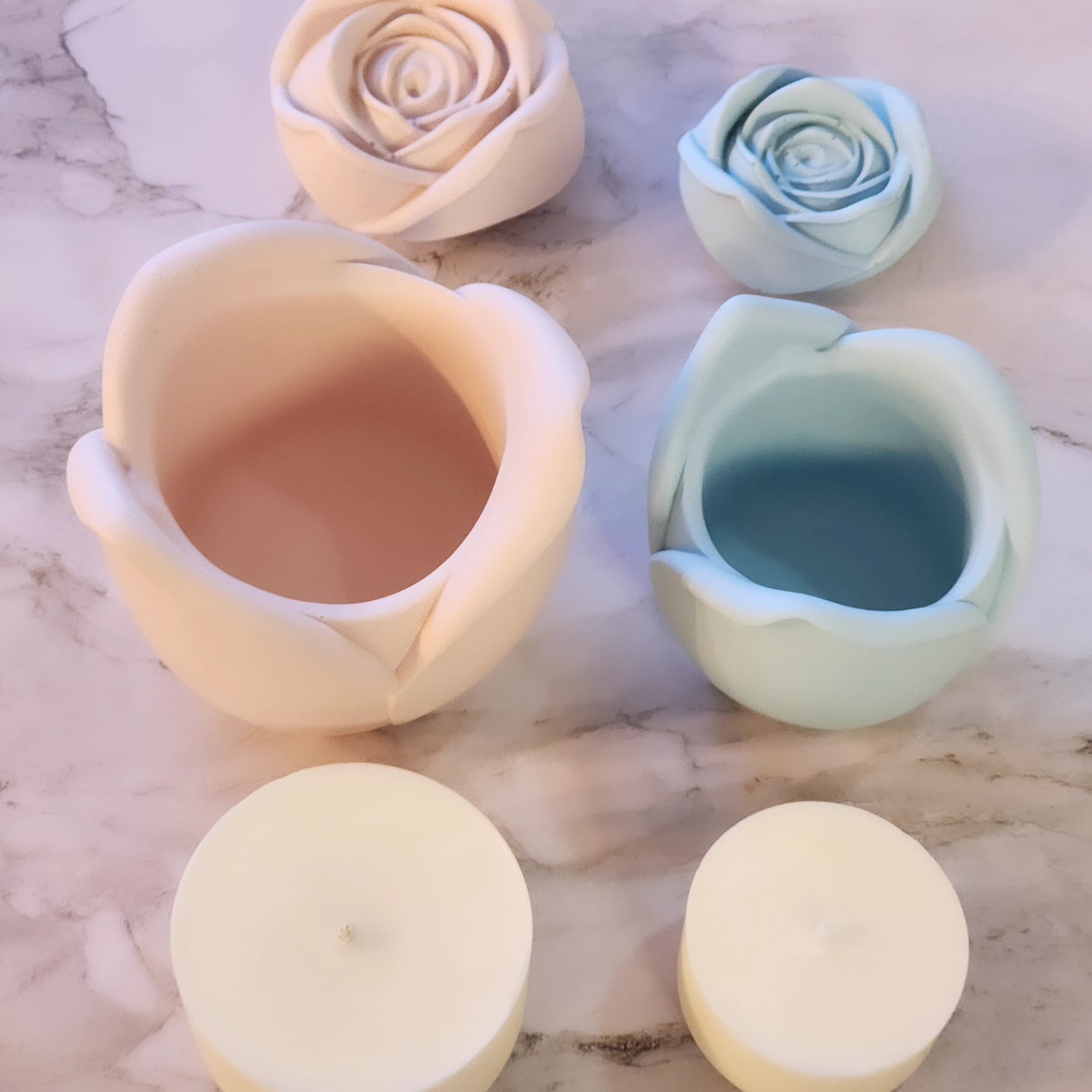 Rose Candle Vessel & Refill Wax